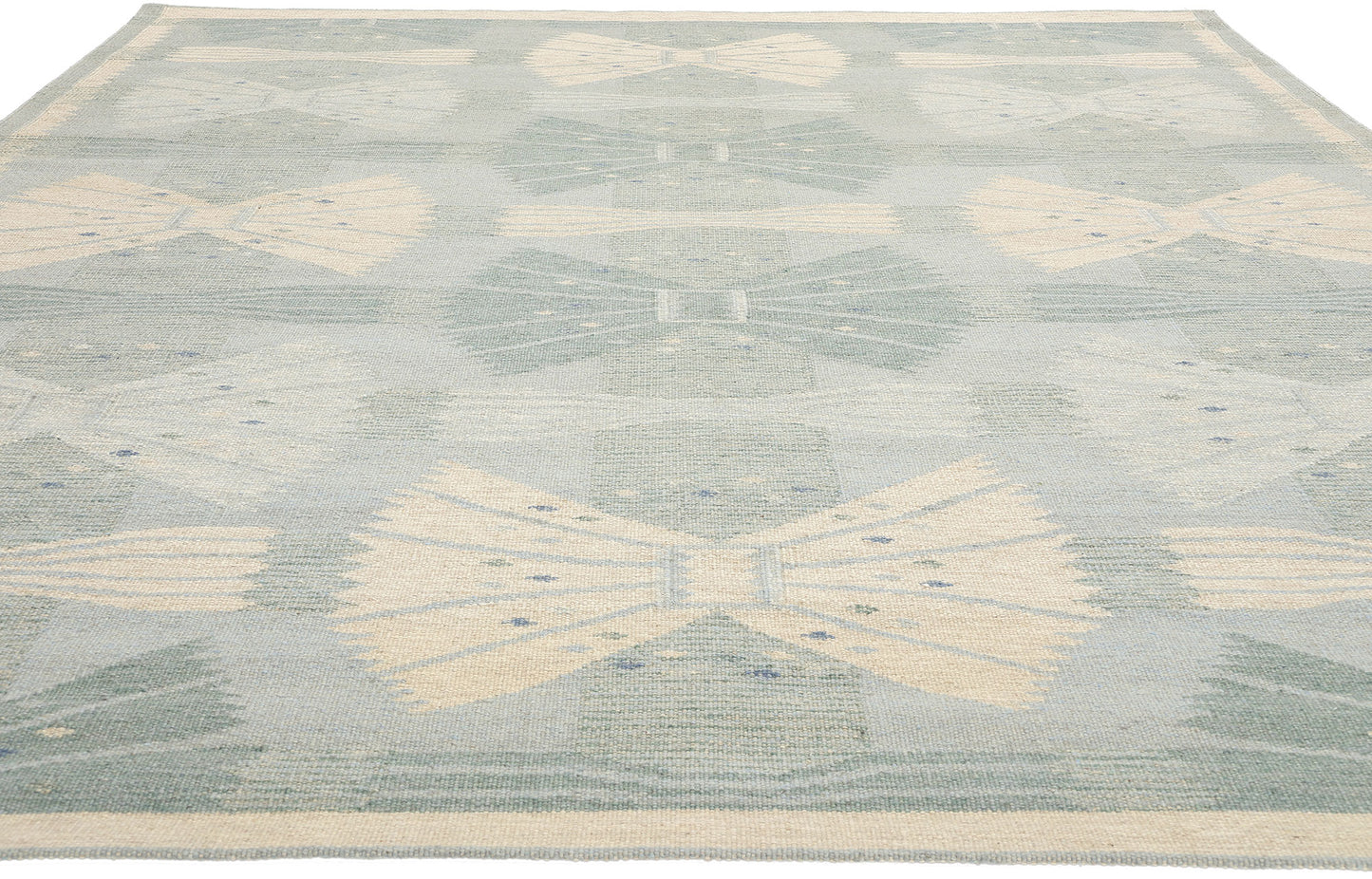 9 x 12 Scandinavian Modern Swedish Inspired Kilim Rug 31109