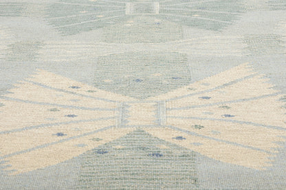 9 x 12 Scandinavian Modern Swedish Inspired Kilim Rug 31109