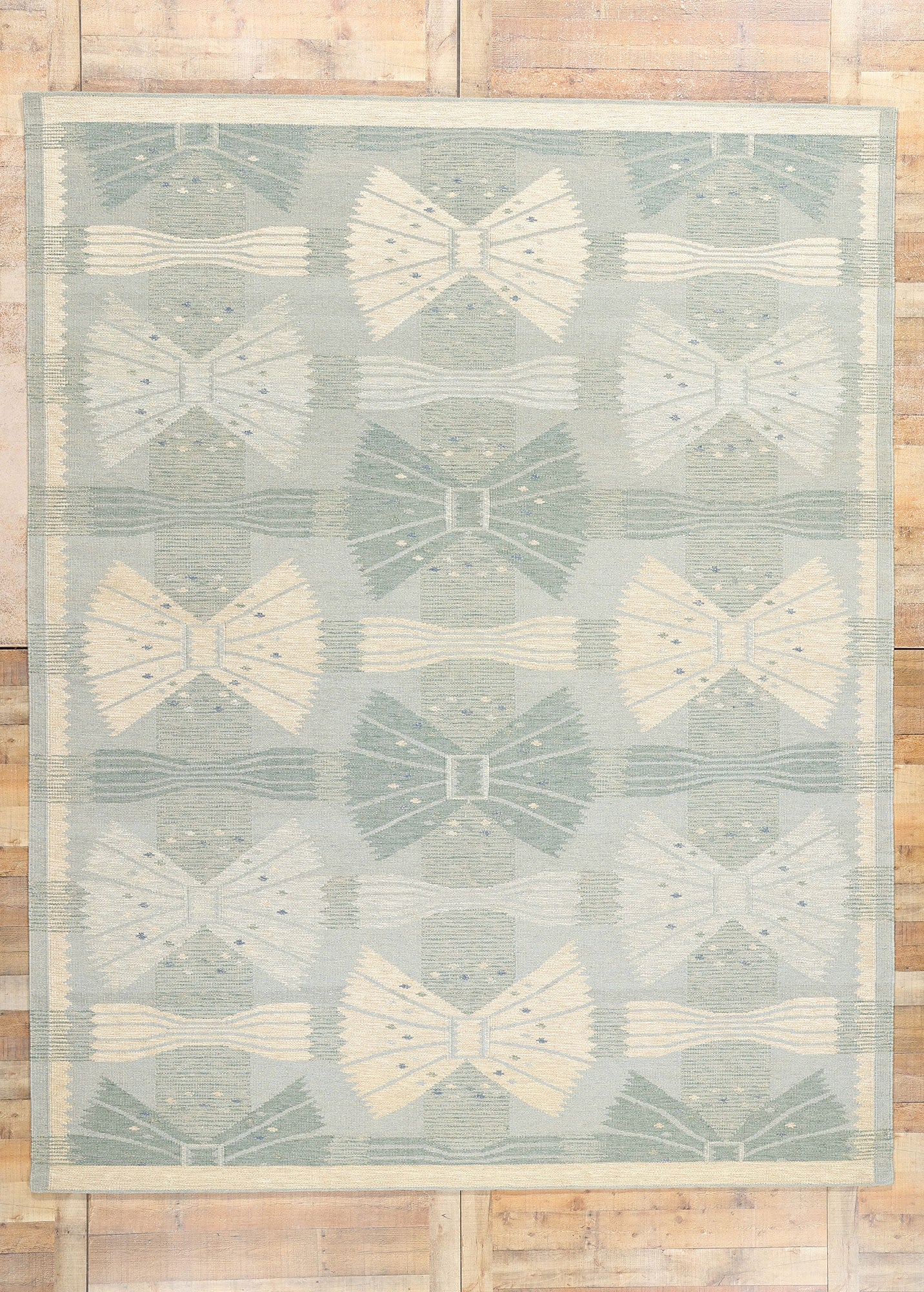 9 x 12 Scandinavian Modern Swedish Inspired Kilim Rug 31109