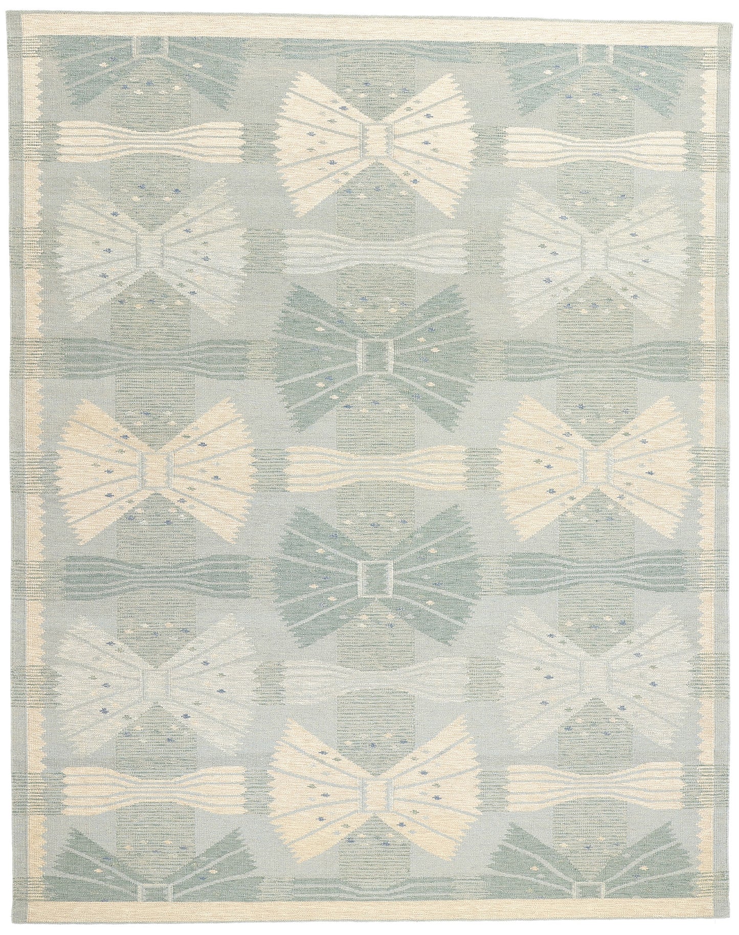 9 x 12 Scandinavian Modern Swedish Inspired Kilim Rug 31109