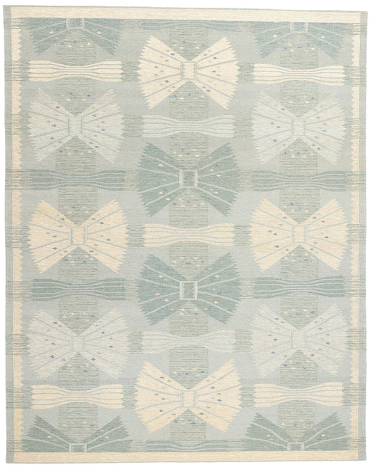 9 x 12 Scandinavian Modern Swedish Inspired Kilim Rug 31109