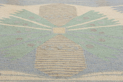 9 x 12 Scandinavian Modern Swedish Inspired Kilim Rug 31110
