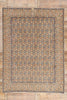 8 x 11 Distressed Beige Antique Persian Kashan Rug 61525
