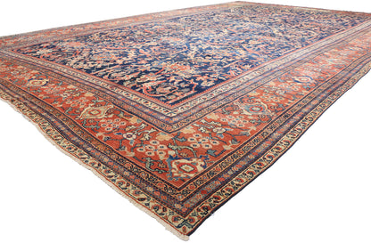 12 x 23 Antique Persian Sultanabad Mahal Rug 78919