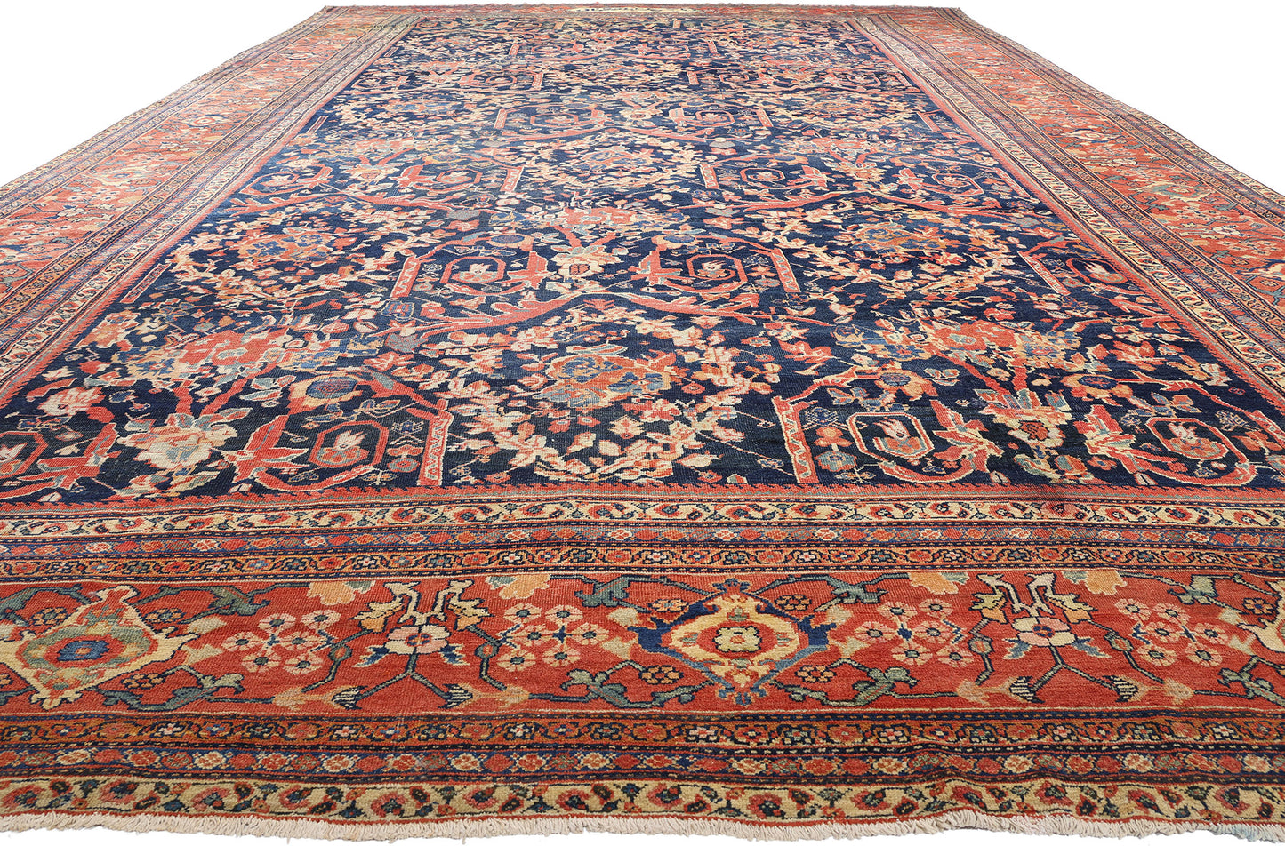 12 x 23 Antique Persian Sultanabad Mahal Rug 78919