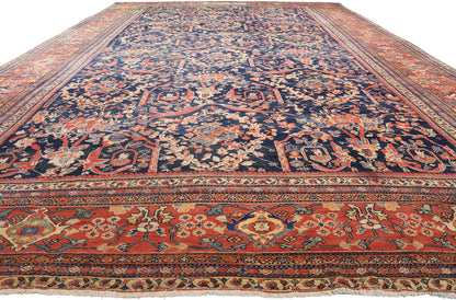 12 x 23 Antique Persian Sultanabad Mahal Rug 78919