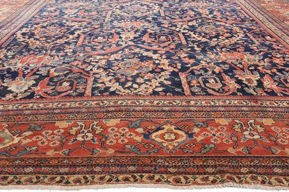 12 x 23 Antique Persian Sultanabad Mahal Rug 78919