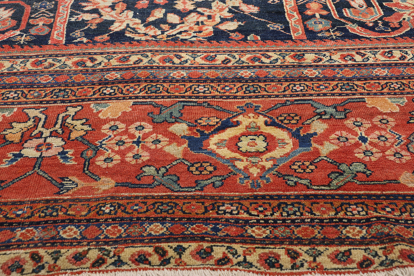 12 x 23 Antique Persian Sultanabad Mahal Rug 78919