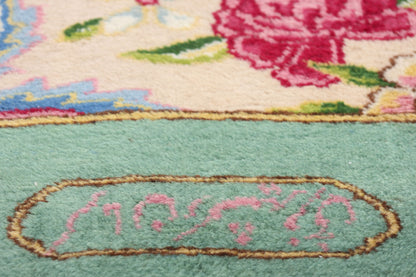 3 x 20 Signed Vintage Persian Kerman Rug 61367