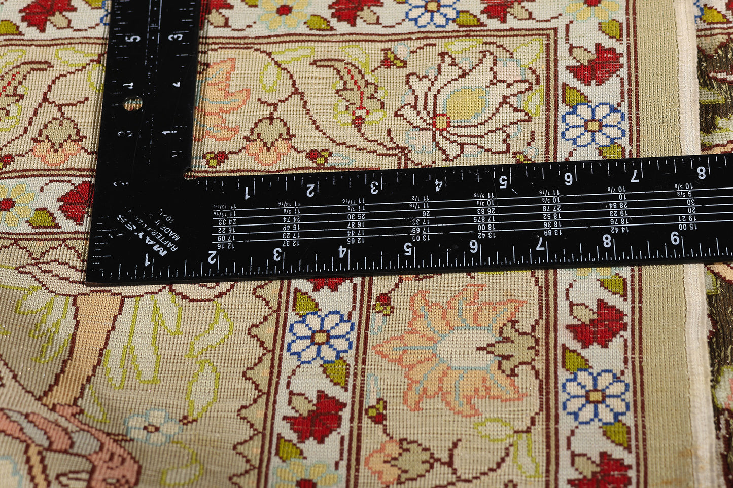 2 x 3 Earth-Tone Vintage Turkish Silk Hereke Rug 79321