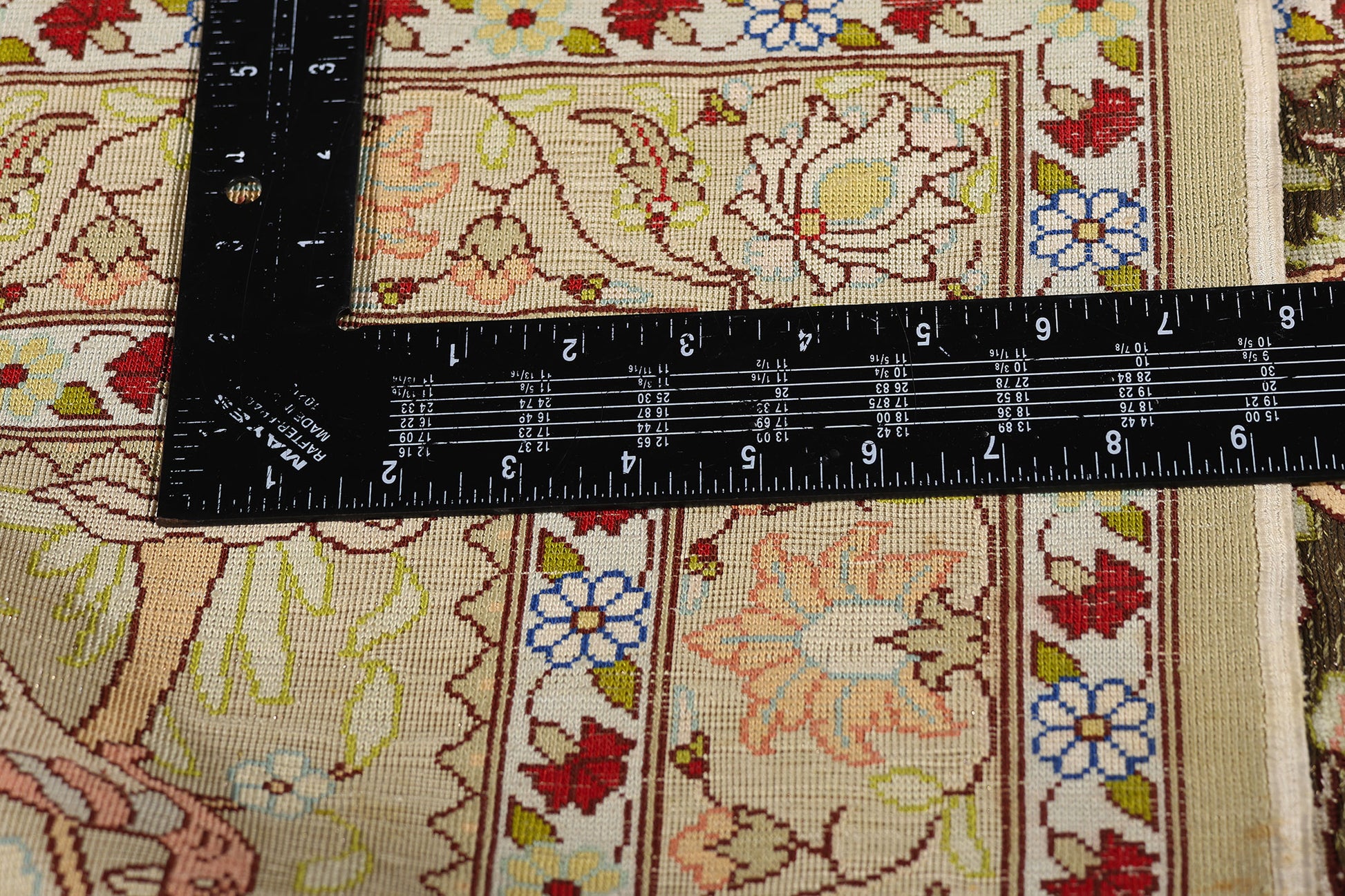 2 x 3 Earth-Tone Vintage Turkish Silk Hereke Rug 79321