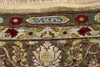 2 x 3 Earth-Tone Vintage Turkish Silk Hereke Rug 79321