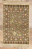 2 x 3 Earth-Tone Vintage Turkish Silk Hereke Rug 79321