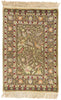 2 x 3 Earth-Tone Vintage Turkish Silk Hereke Rug 79321
