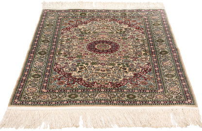 2 x 3 Vintage Turkish Silk Hereke Rug 79082