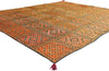 8 x 9 Antique Silk Shishedar Phulkari Textile 79206