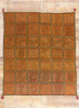 8 x 9 Antique Silk Shishedar Phulkari Textile 79206