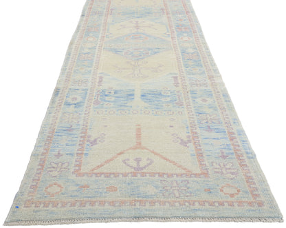 3 x 15 Modern Sky Blue Turkish Oushak Rug 53969