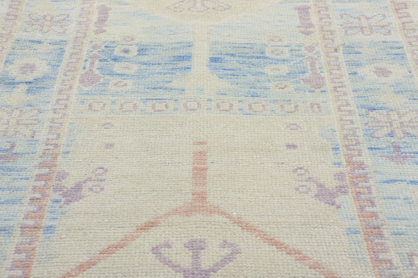 3 x 15 Modern Sky Blue Turkish Oushak Rug 53969
