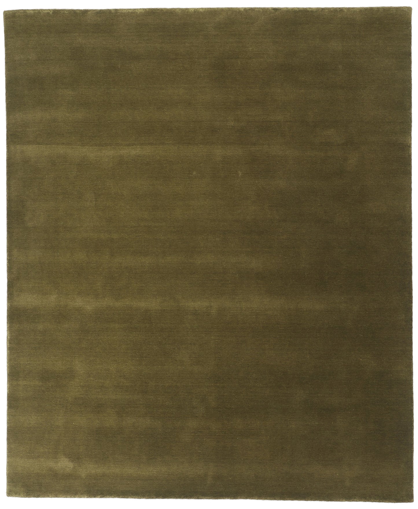8 x 10 Solid Olive Green Modern Rug 31160