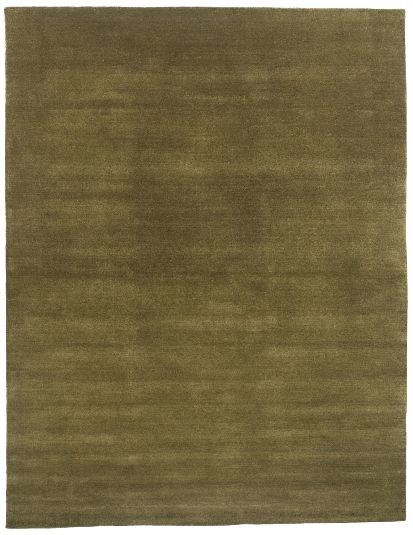 10 x 13 Solid Olive Green Modern Rug 31151