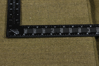 5 x 7 Solid Olive Green Modern Rug 31166