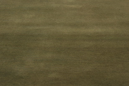 5 x 7 Solid Olive Green Modern Rug 31167