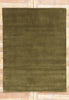 5 x 7 Solid Olive Green Modern Rug 31167