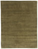 5 x 7 Solid Olive Green Modern Rug 31167