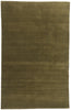5 x 8 Solid Olive Green Modern Rug 31170