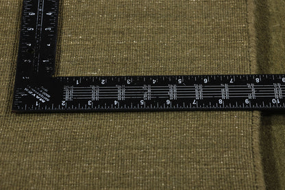6 x 9 Solid Olive Green Modern Rug 31164