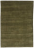 6 x 9 Solid Olive Green Modern Rug 31164