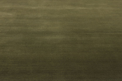 6 x 9 Solid Olive Green Modern Rug 31165