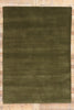 6 x 9 Solid Olive Green Modern Rug 31165