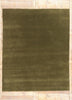 8 x 10 Solid Olive Green Modern Rug 31150