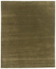 8 x 10 Solid Olive Green Modern Rug 31150