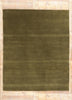 8 x 10 Solid Olive Green Modern Rug 31152