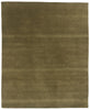 8 x 10 Solid Olive Green Modern Rug 31152