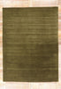 9 x 12 Solid Olive Green Modern Rug 31159