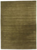 9 x 12 Solid Olive Green Modern Rug 31159