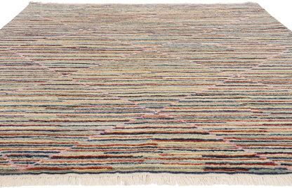 8 x 10 Striated Harmony Modern Boho Moroccan Rug 31225