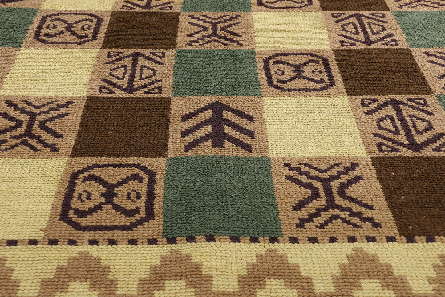 6 x 8 Vintage Swedish Scandinavian Flossa Rug 79050