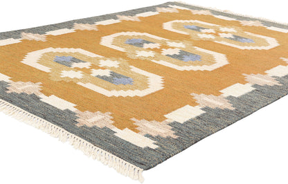 5 x 8 Vintage Swedish Scandinavian Rollakan Rug 79040