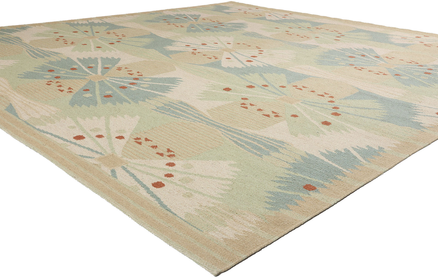 11 x 12 Scandinavian Modern Swedish Inspired Kilim Rug 31102