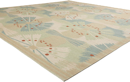 11 x 12 Scandinavian Modern Swedish Inspired Kilim Rug 31102