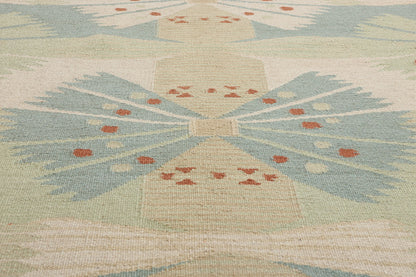 11 x 12 Scandinavian Modern Swedish Inspired Kilim Rug 31102