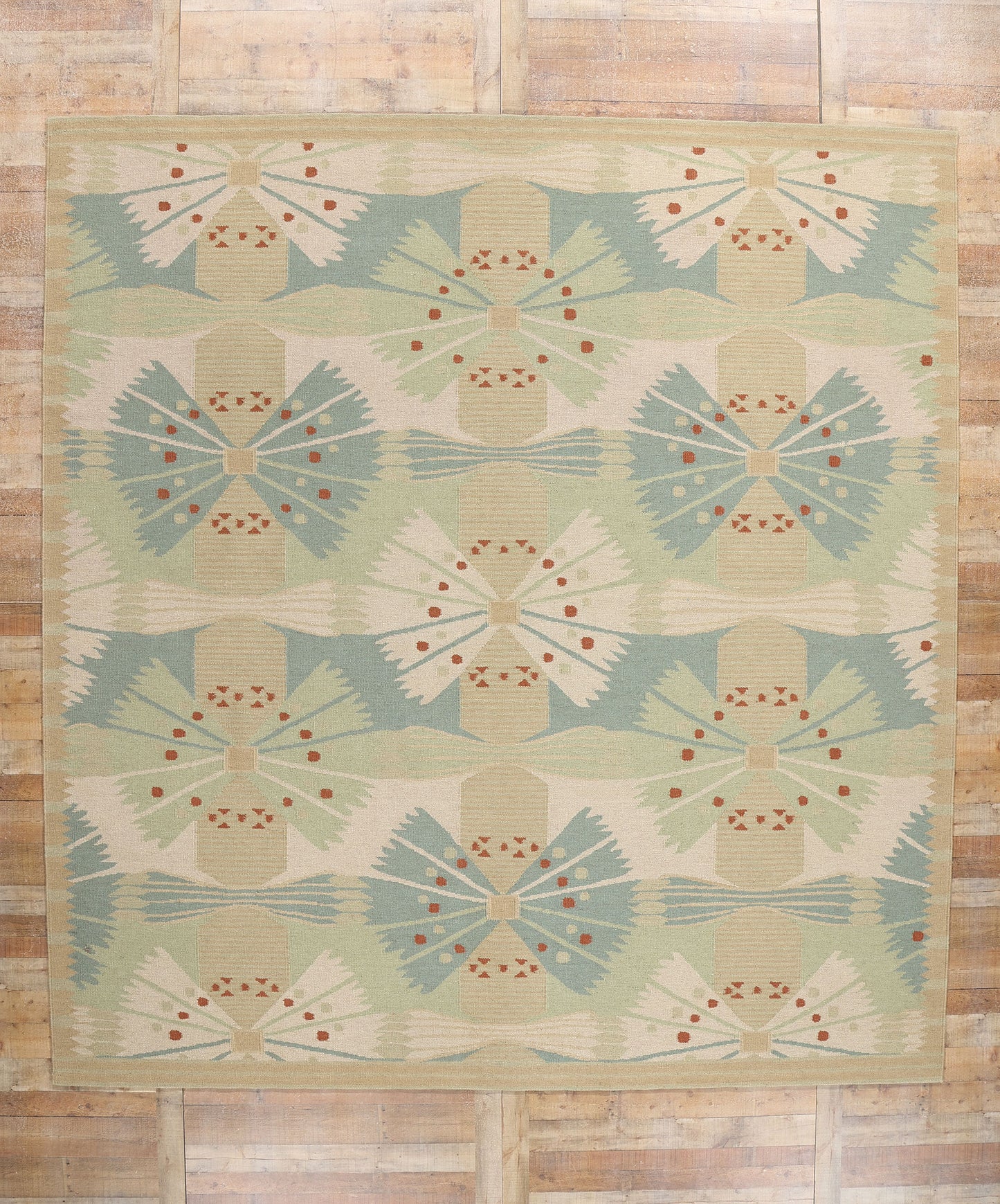 11 x 12 Scandinavian Modern Swedish Inspired Kilim Rug 31102