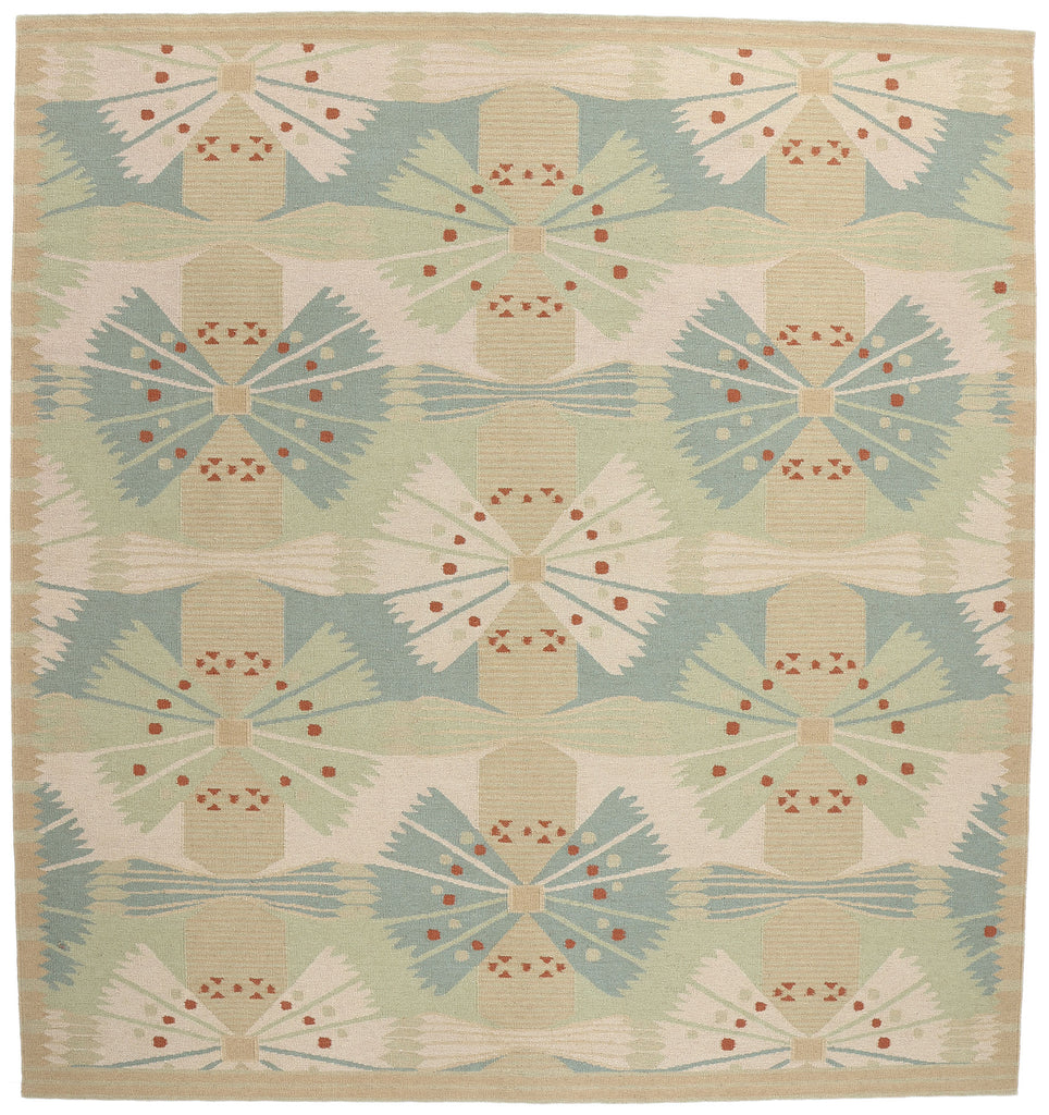 11 x 12 Scandinavian Modern Swedish Inspired Kilim Rug 31102