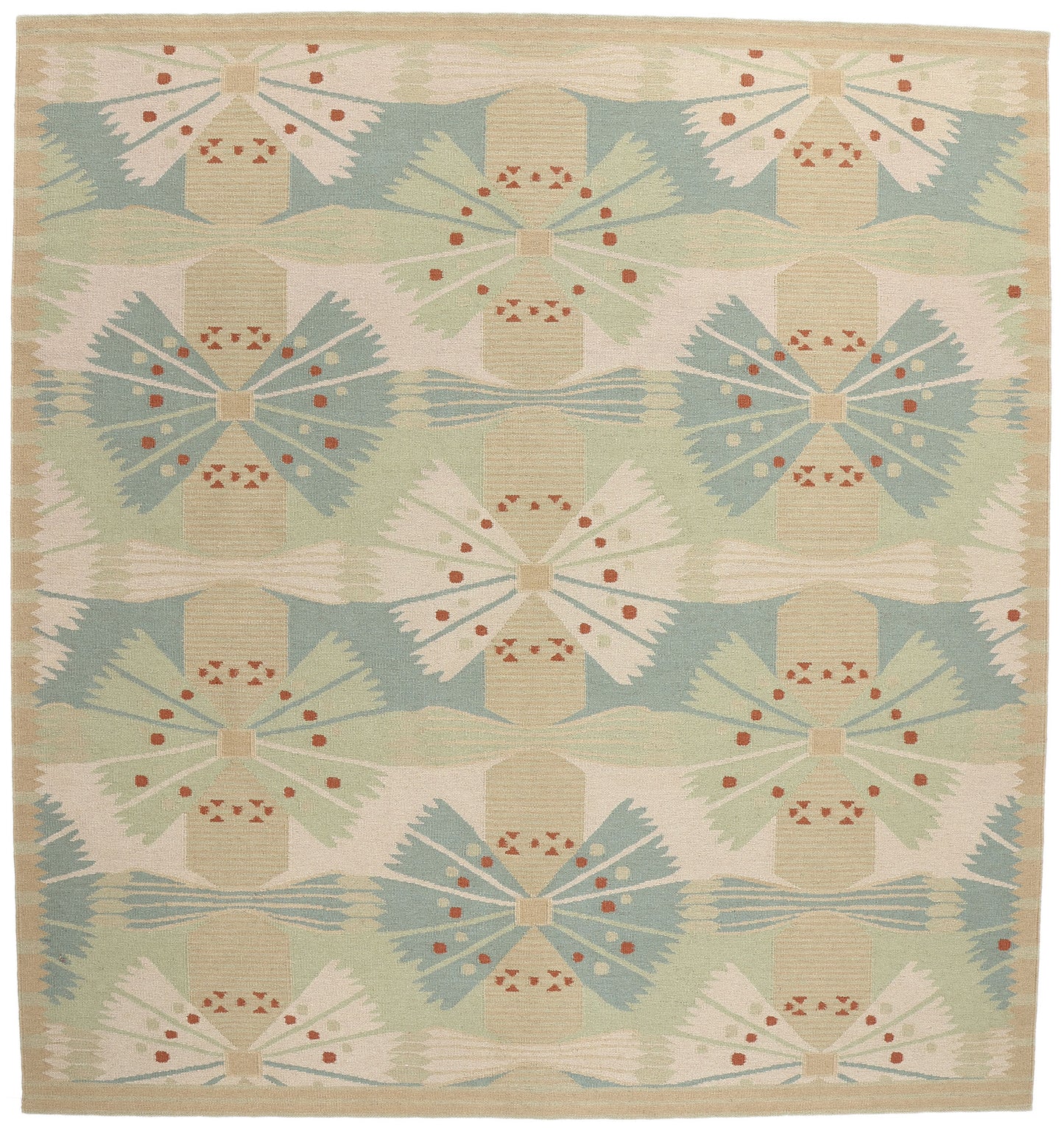 11 x 12 Scandinavian Modern Swedish Inspired Kilim Rug 31102