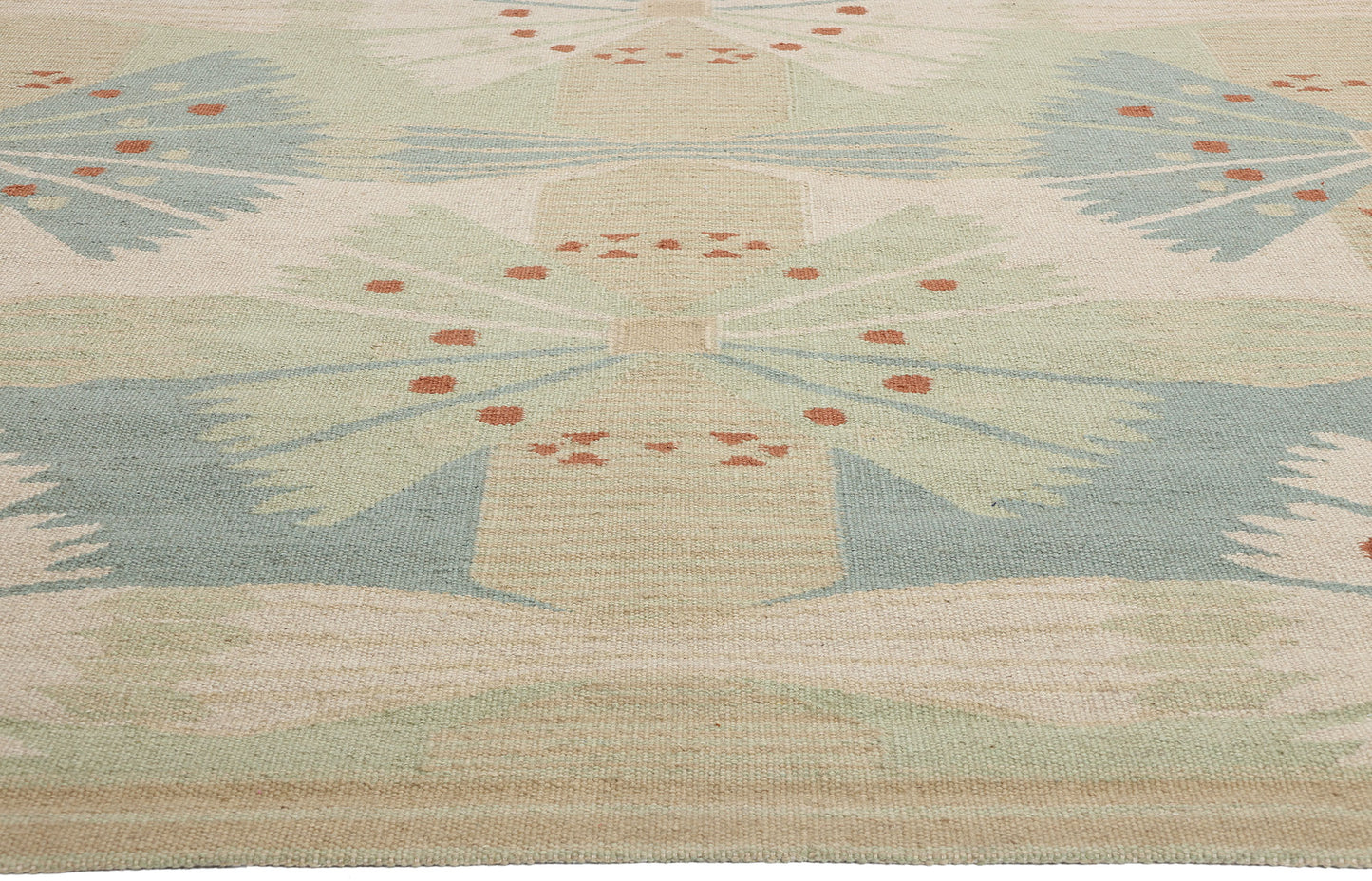 12 x 15 Scandinavian Modern Swedish Inspired Kilim Rug 31101